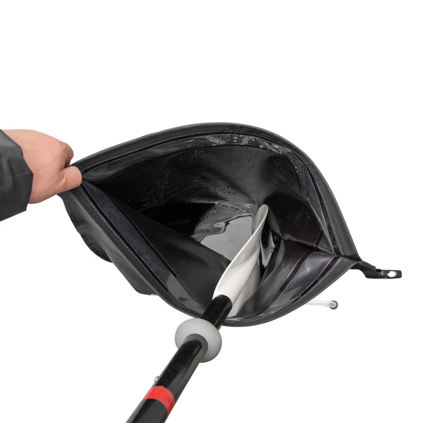 Vannfylt fotstøtte for packraft