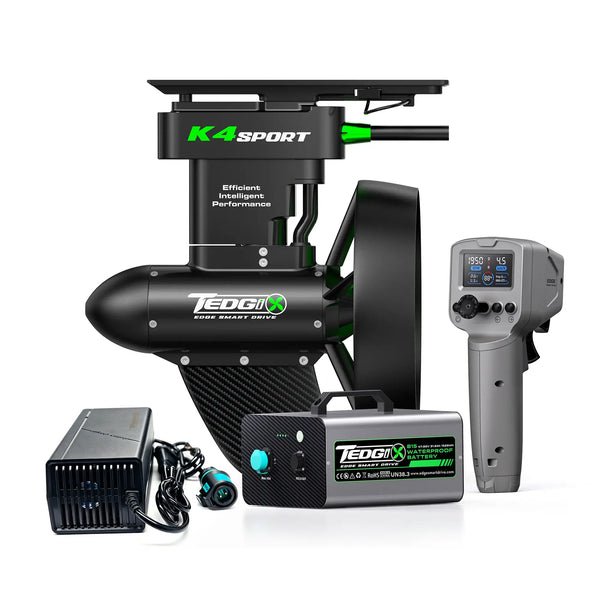 Tedgix K4S Sport elmotor til SUP, kajakk, packraft, kano
