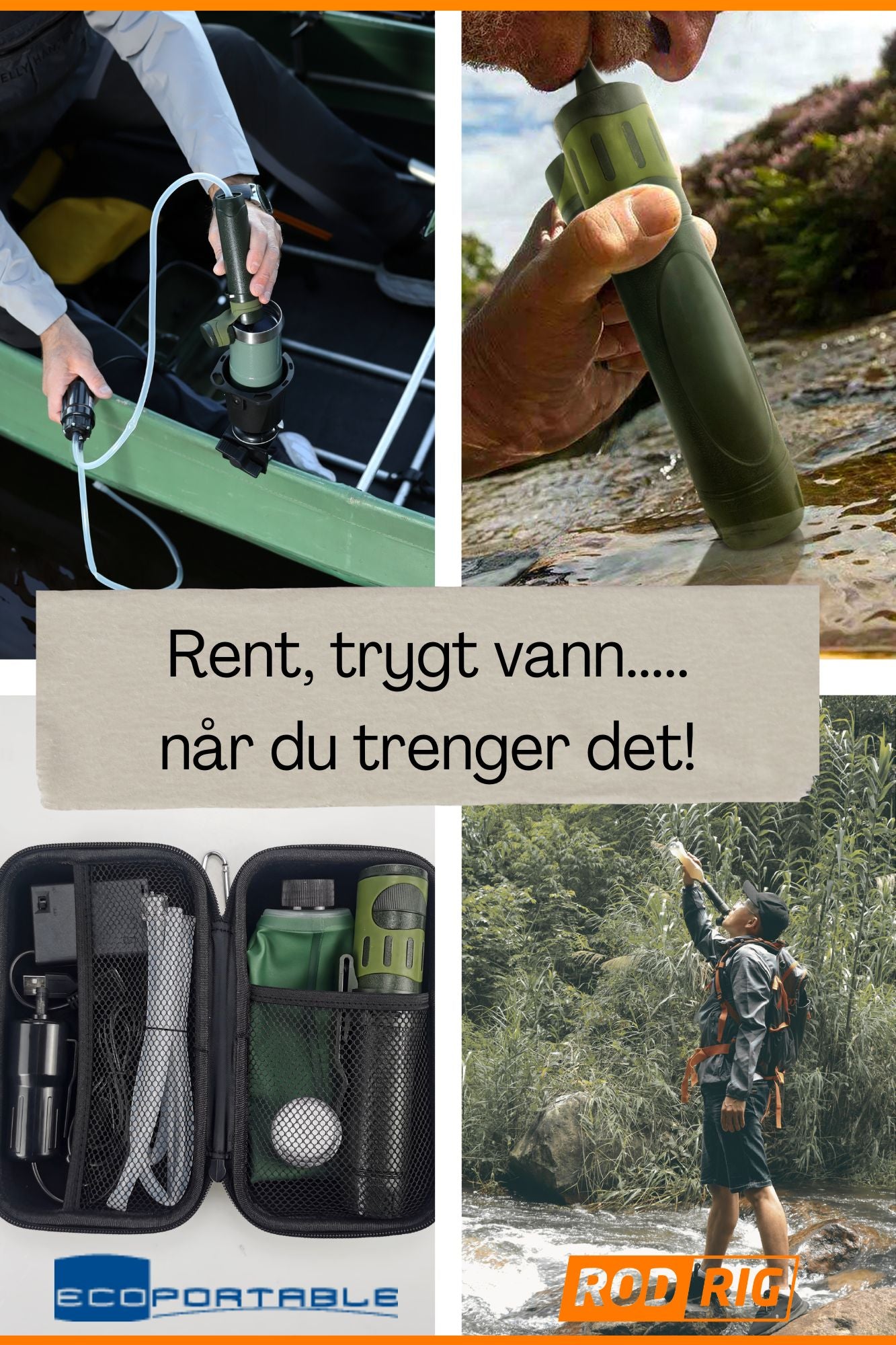 ECO Portable Vannfilter For Rent Og Trygt Drikkevann – Rodrig AS