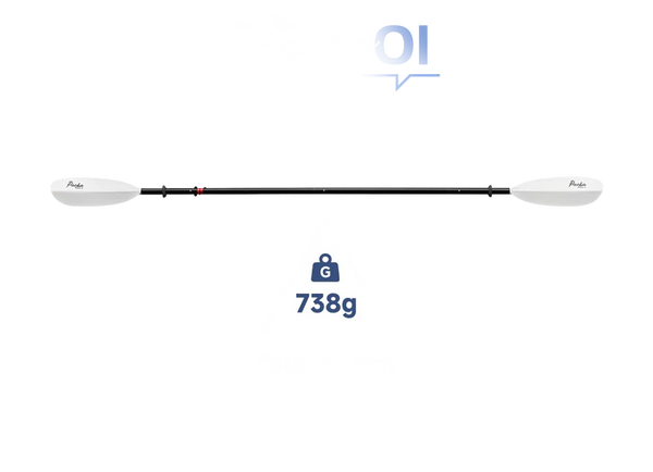 MRS 4-delt padleåre - Packa Enduro-X