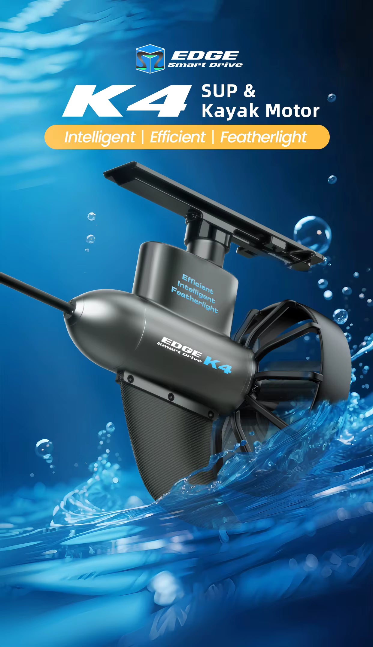 EDGE K4 electric motor for SUP and kayak
