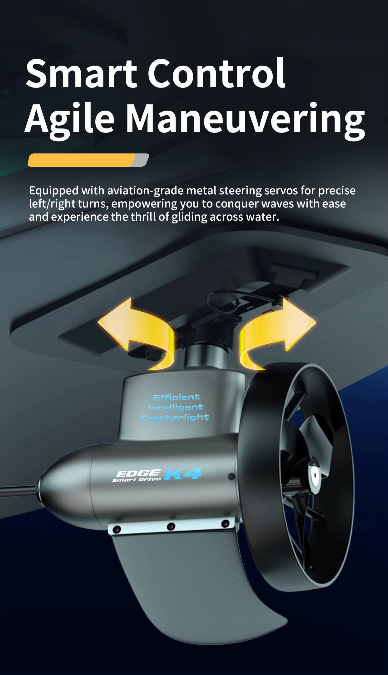 EDGE K4 electric motor for SUP and kayak