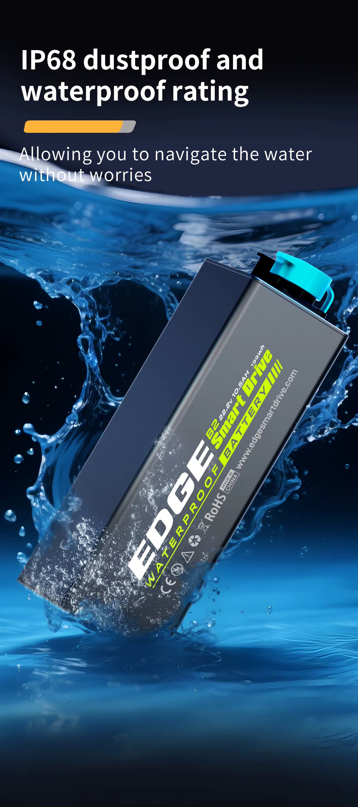EDGE K4 electric motor for SUP and kayak