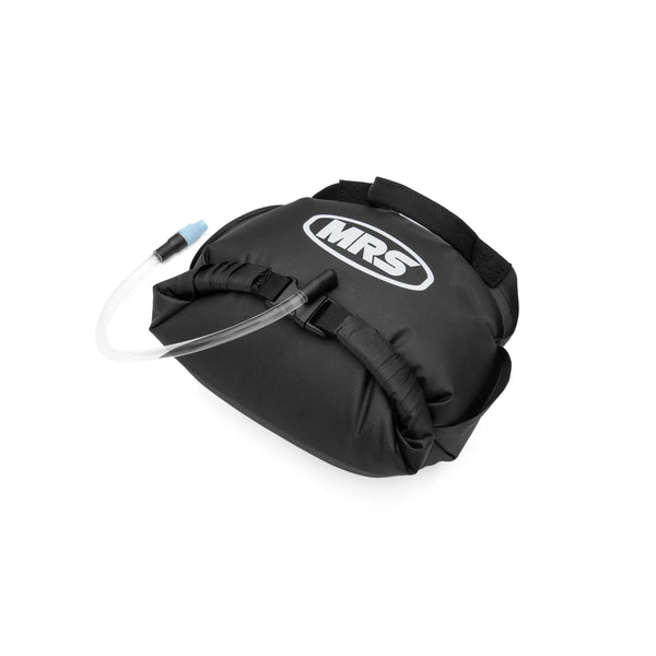 Vannfylt fotstøtte for packraft