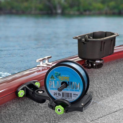 Reel station for fishing tendons